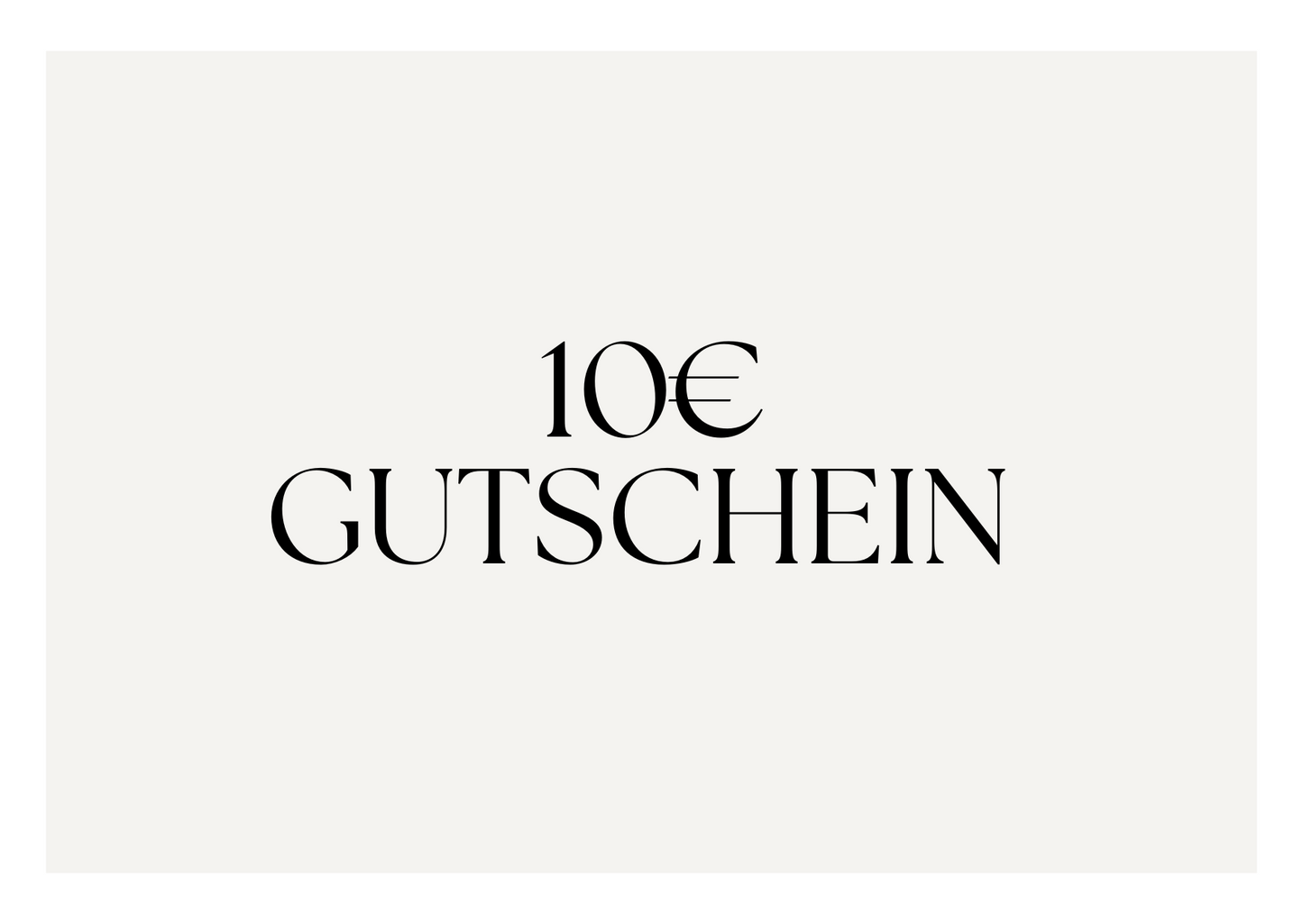 10€ Geschenkgutschein