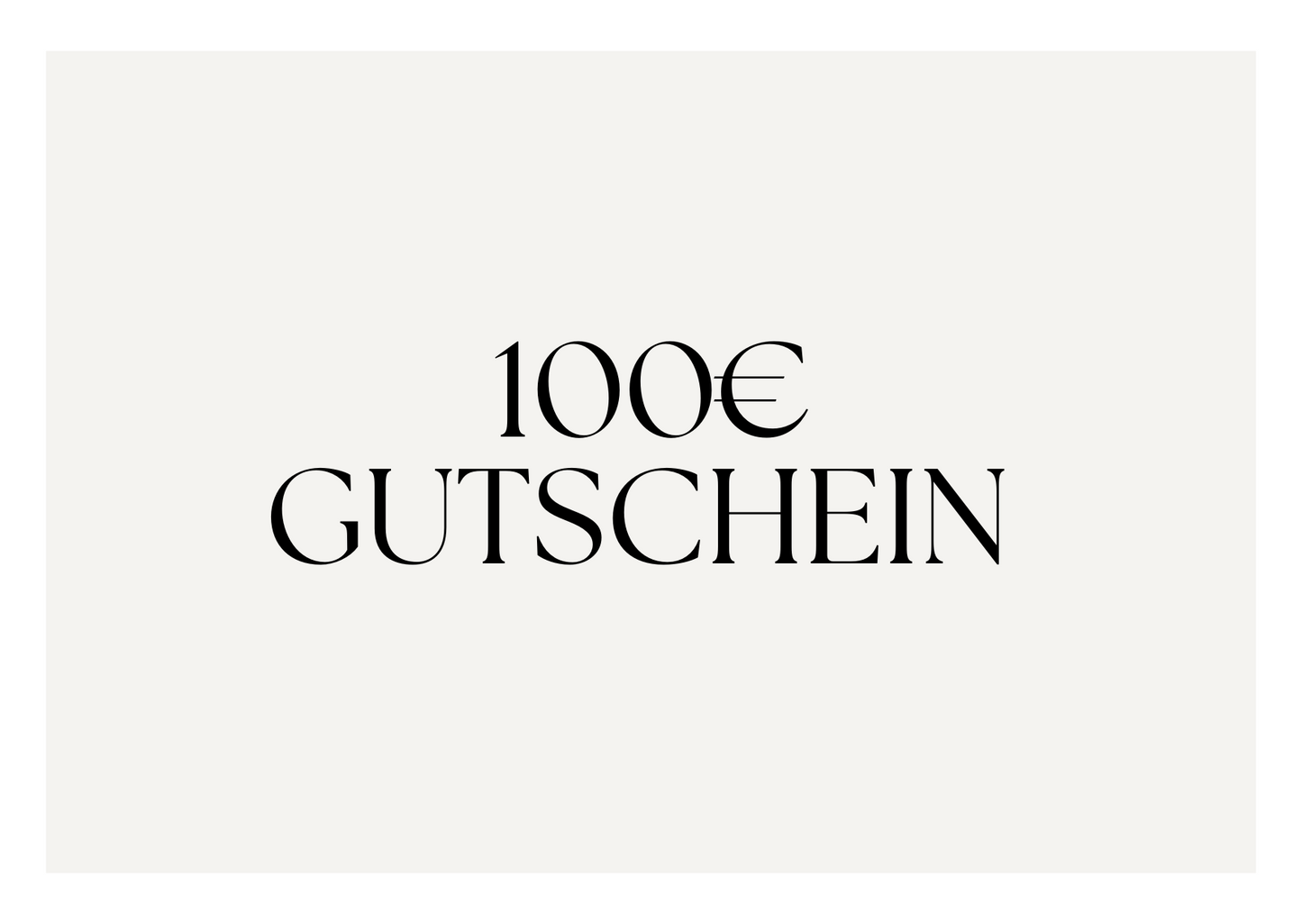 100€ Geschenkgutschein